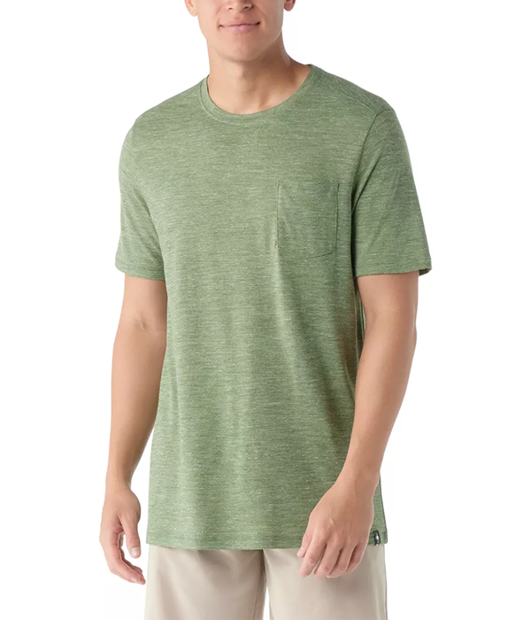 Mens Merino Hemp Blend Pocket Tee