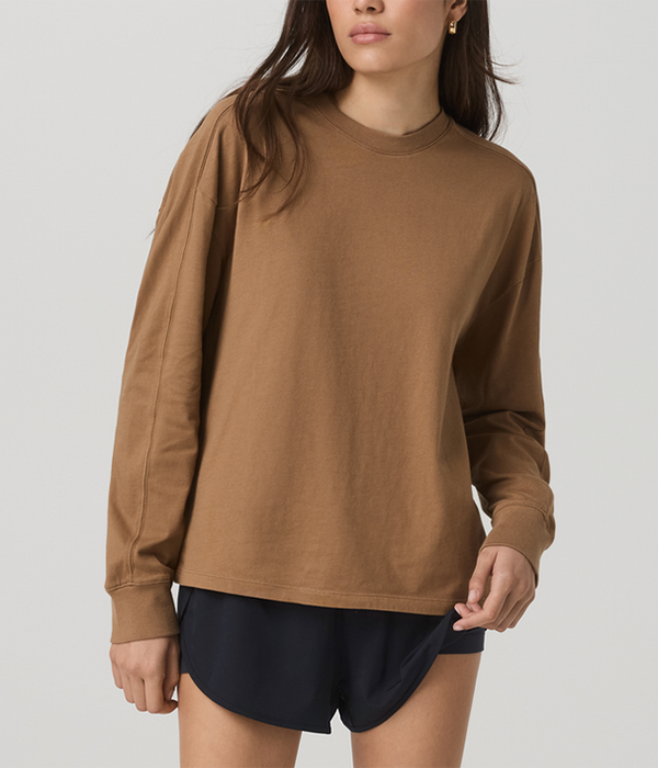 Womens L/S Heavyweight Cotton Tee
