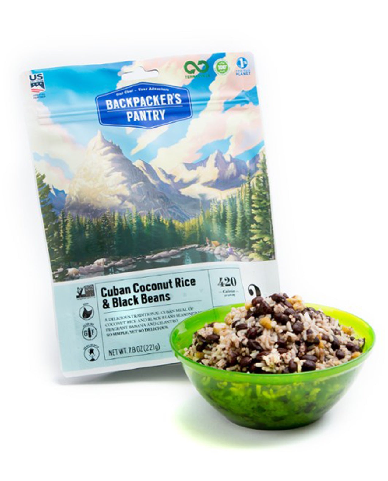 BACKPACKERS PANTRY Cuban Coconut Black Beans and Rice