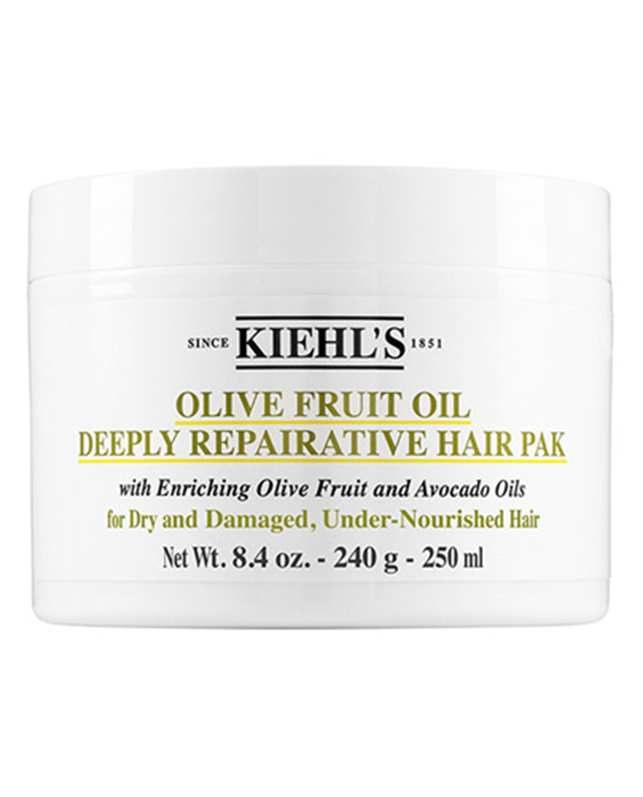 KIEHLS 250mL Olive Fruit Oil Repairative Hair Pak