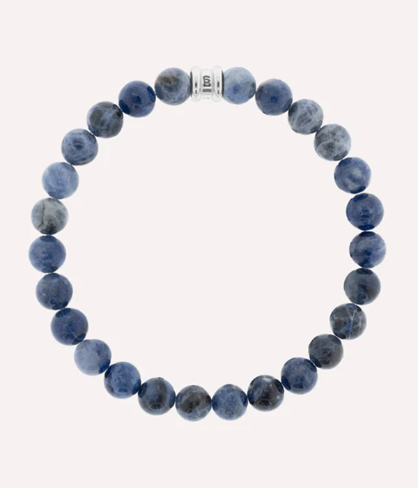 Mens Basic Stones Bracelet Navy