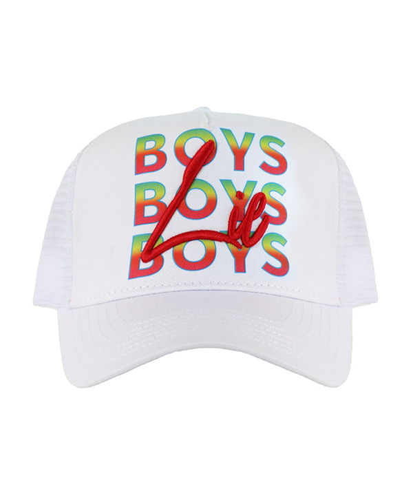 Womens Boys Boys Boys Trucker Hat
