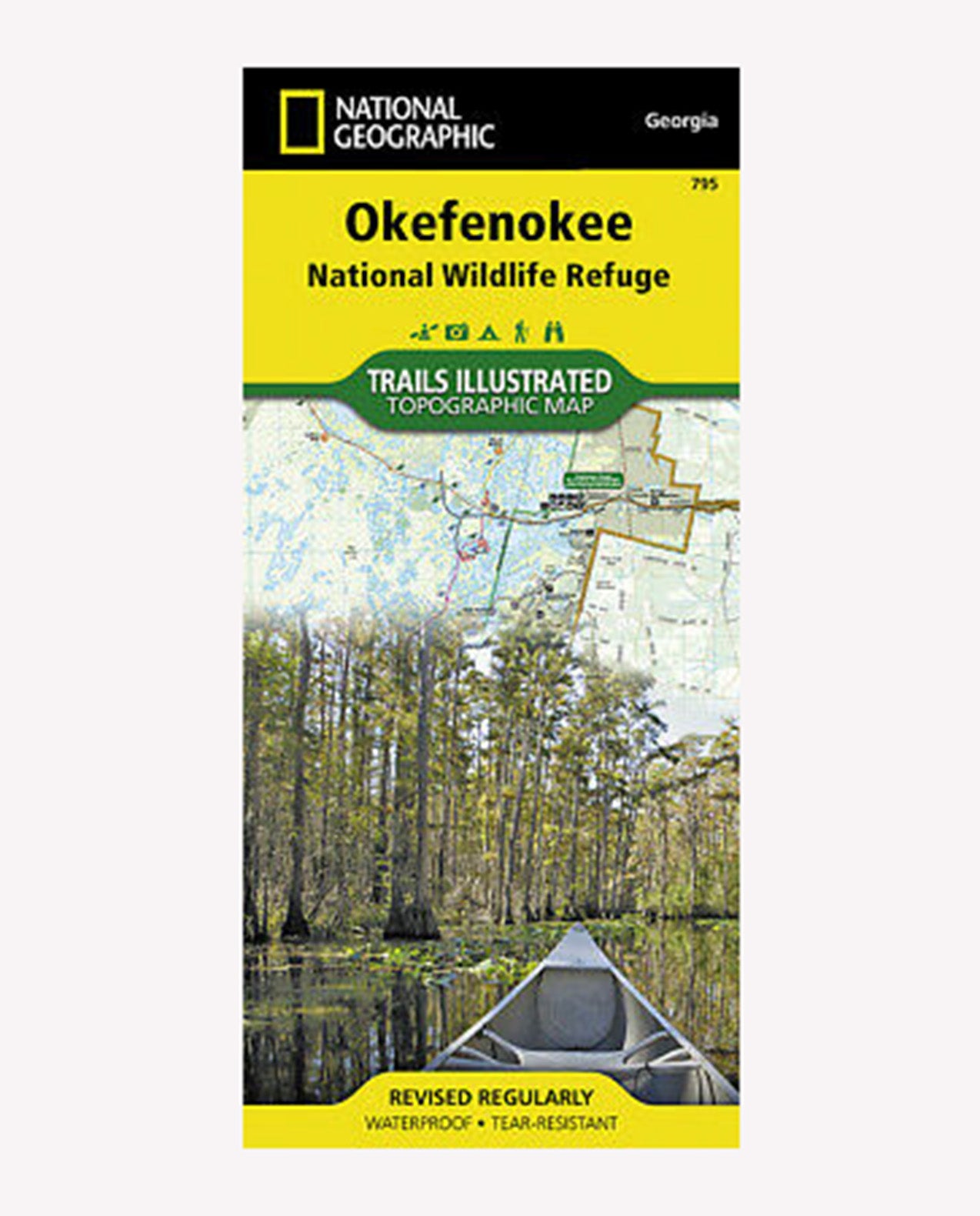 NATIONAL GEO MAPS Okefenokee NWR #795
