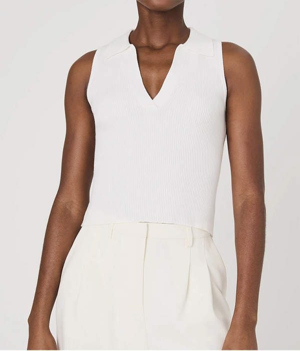 Womens Mozza V-Neck Sleeveless Jumper