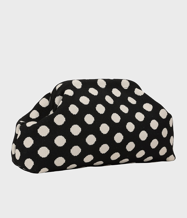 City Girl Pouch Polkadot in Black