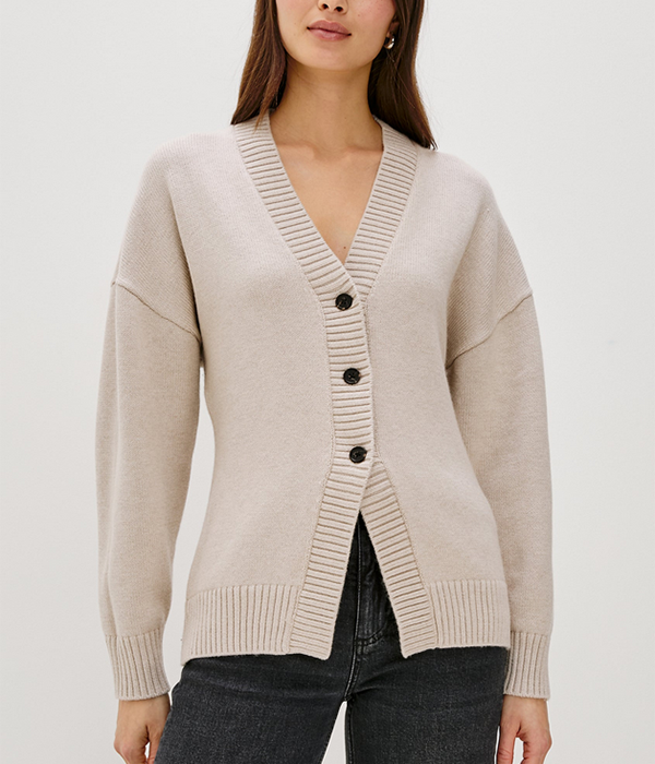 Womens Philippa Top in Taupe
