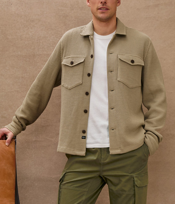Mens Wells Jacket in Barley