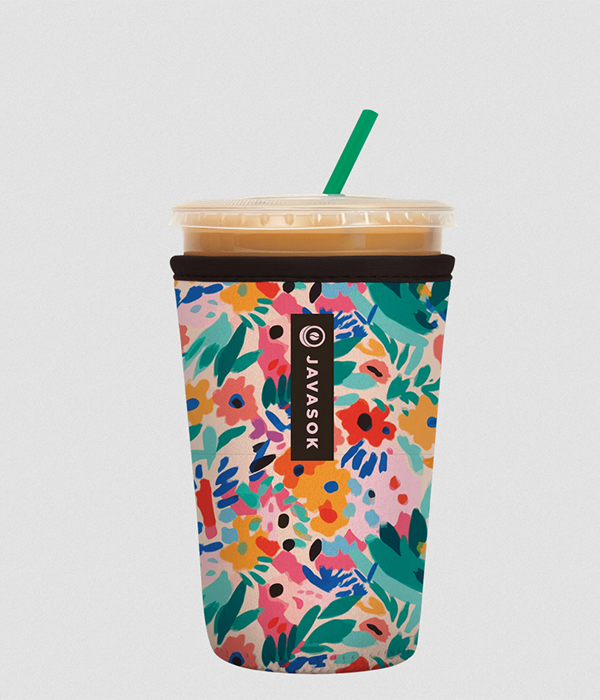 JavaSok - Abstract Floral - Medium 22-28oz