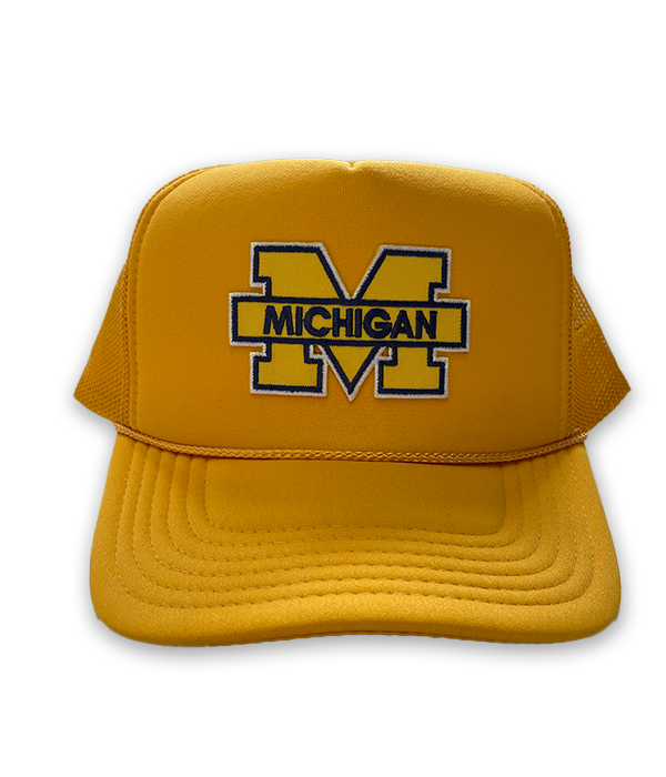 Michigan Block M Foam Trucker