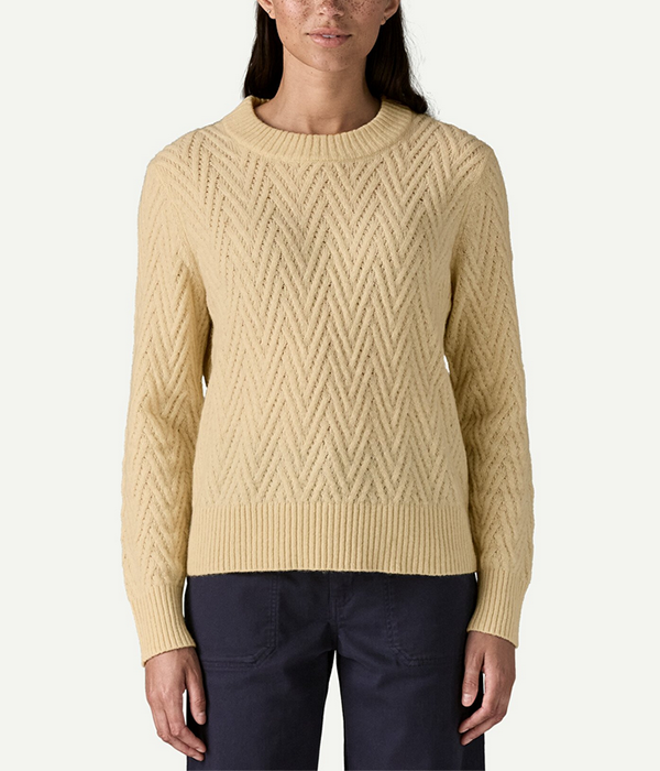 Womens Recycled Wool Crewneck Sweater