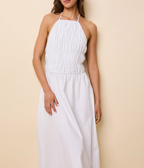 Womens Meira Dress in Optic White