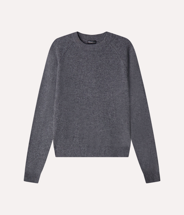 Womens Cashmere 9gg Long Sleeve Shrunken Crew