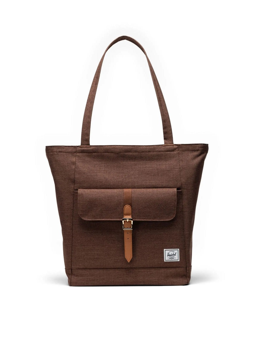 Herschel Retreat Tote in Potting Soil Crosshatch