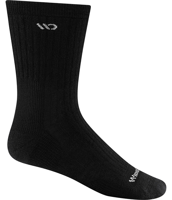 Mens Solid Midweight Micro Crew Sock