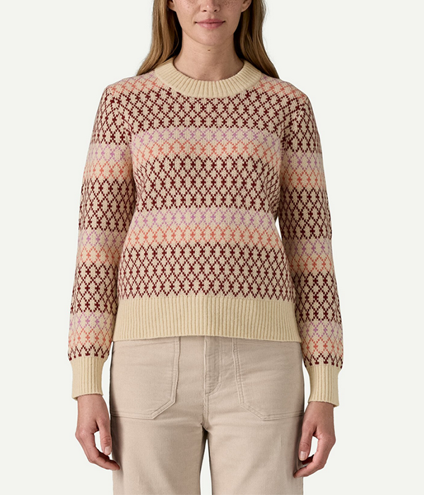 Womens Recycled Wool Crewneck Sweater