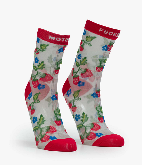 Womens The Step Up Sock in MF Strawberries