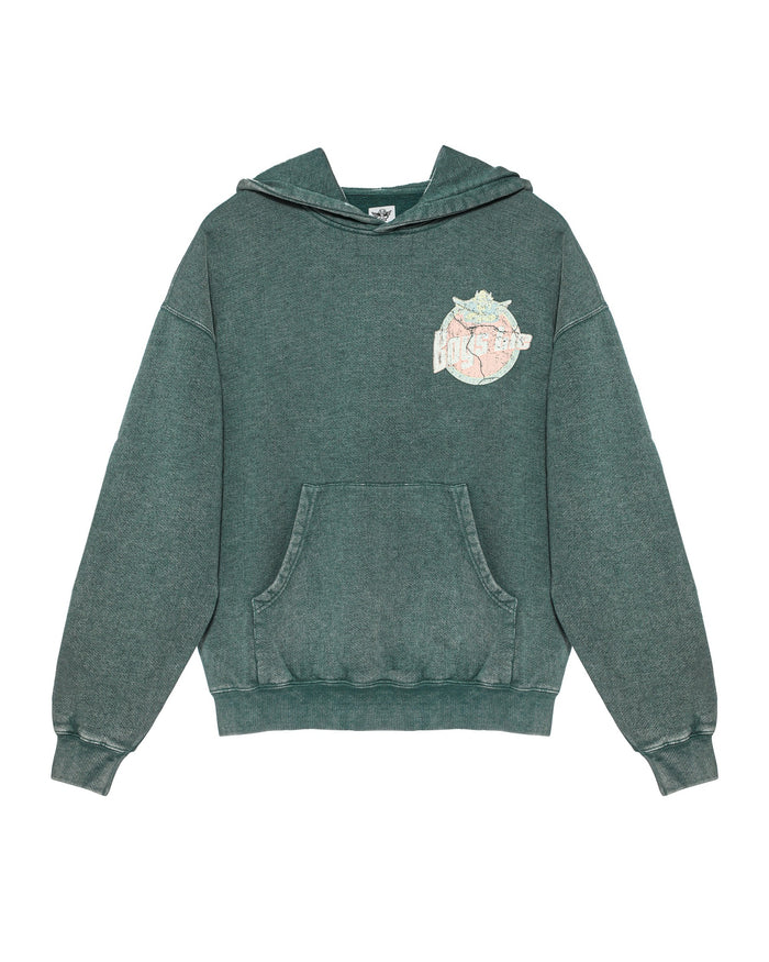 Womens Breakfast Beers Pastel Racer Hoodie in Blue