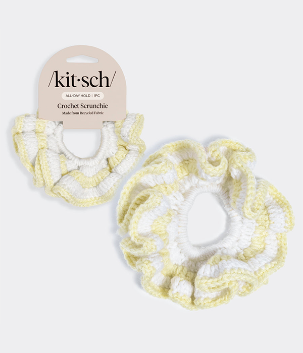 Crochet Scrunchie - Butter Yellow