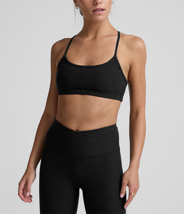 Womens Spacedye Slim Racerback Bra