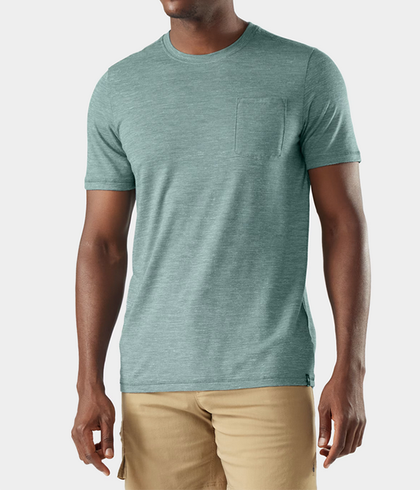 Mens Merino Hemp Blend Pocket Tee