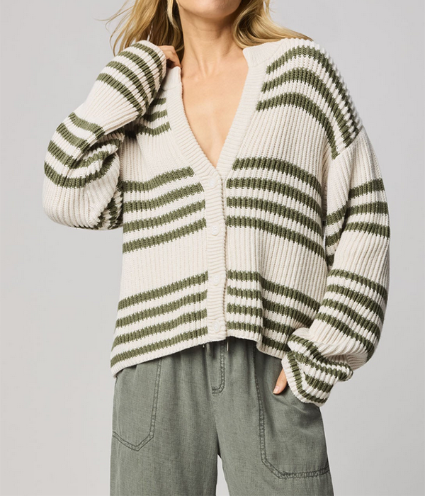 Womens Alexandra Stripe Cardigan