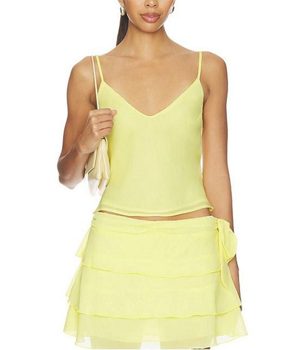 Womens Sila Top in Yellow