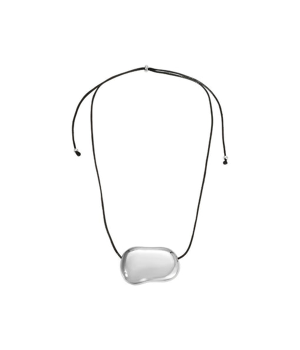 Womens Julia Necklace - Silver / Black