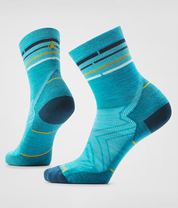 Womens Run Zero Cushion Mid Crew Socks
