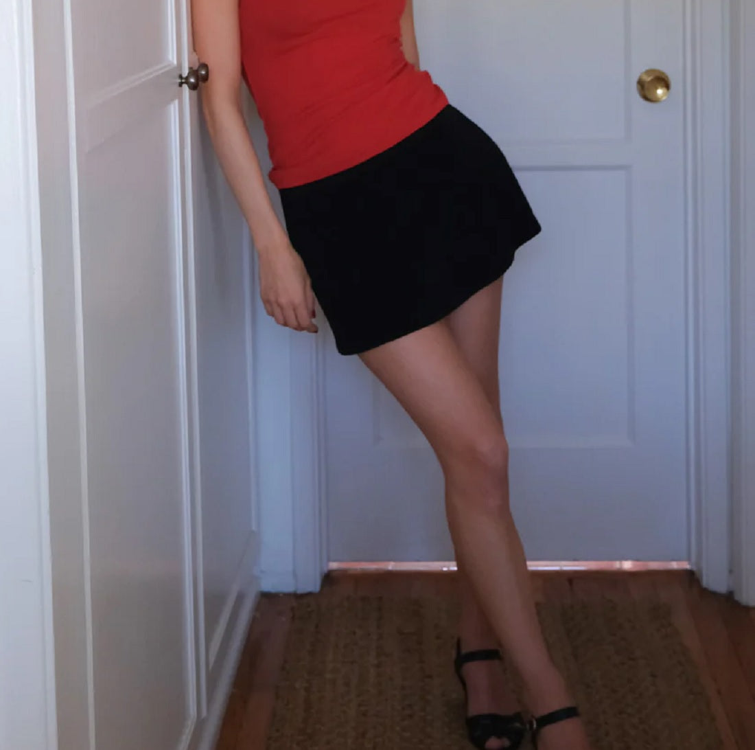 Womens Aria Mini Skirt w/ Built in Shorts