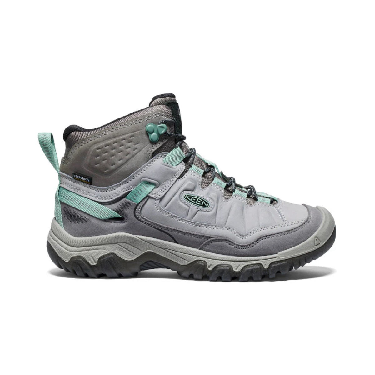 Womens Targhee IV Mid WP in Alloy/Granite Green