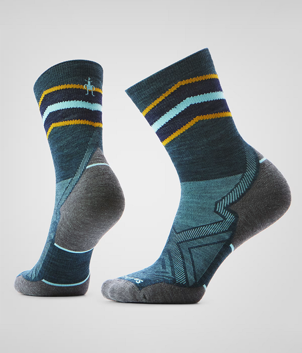 Womens Run Targeted Cushion Mid Crew Socks