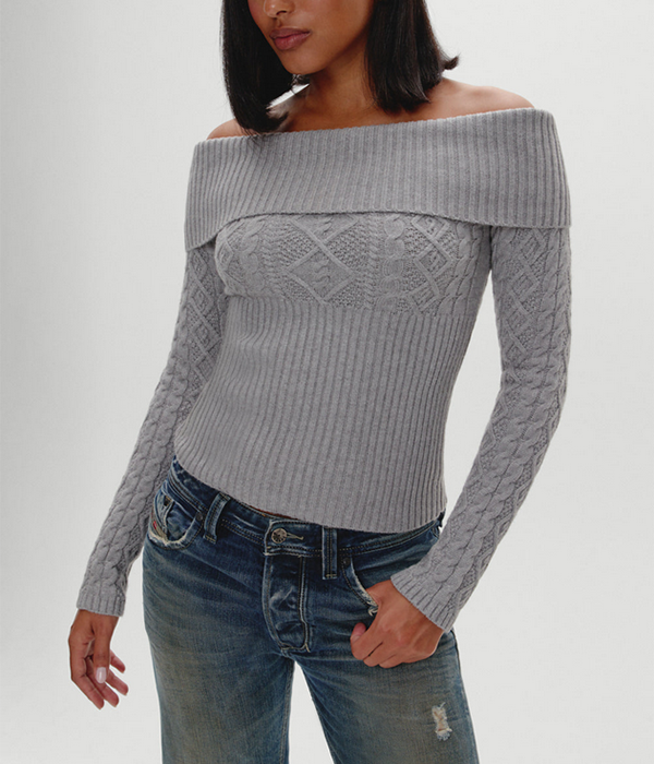 Womens Jazz Cable Knit Sweater