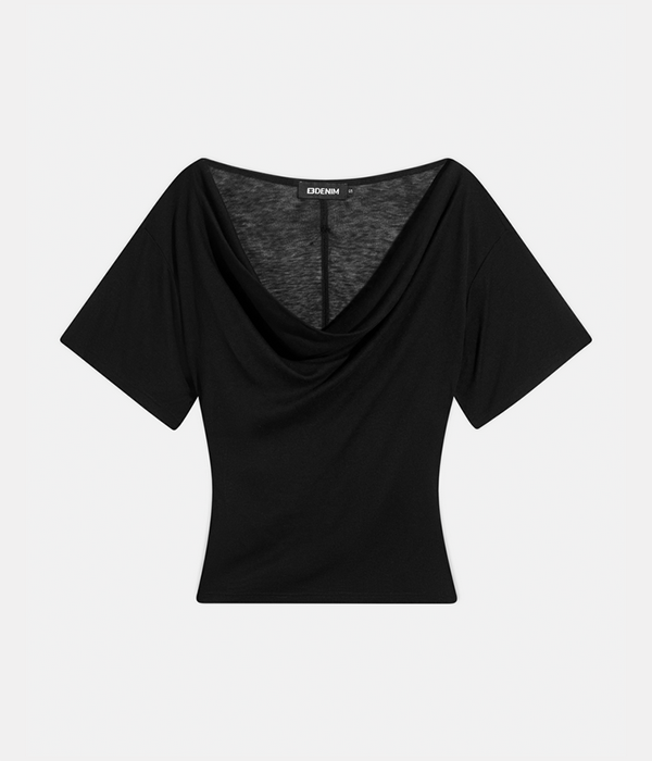 Womens Madeo Cowl Neck Tee