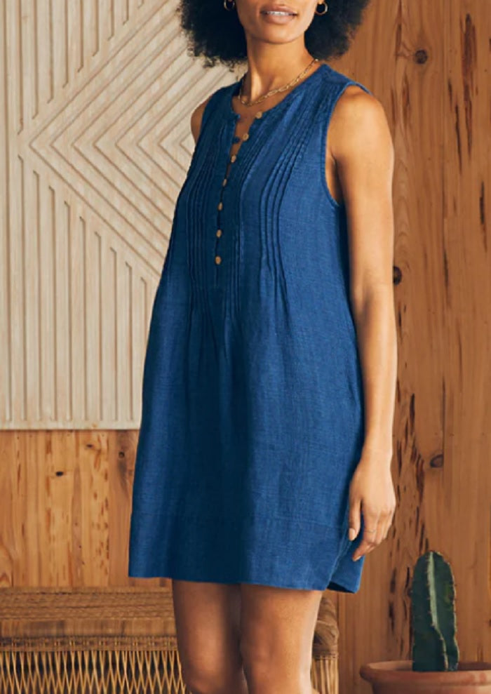 Womens Isha Dress in Indigo