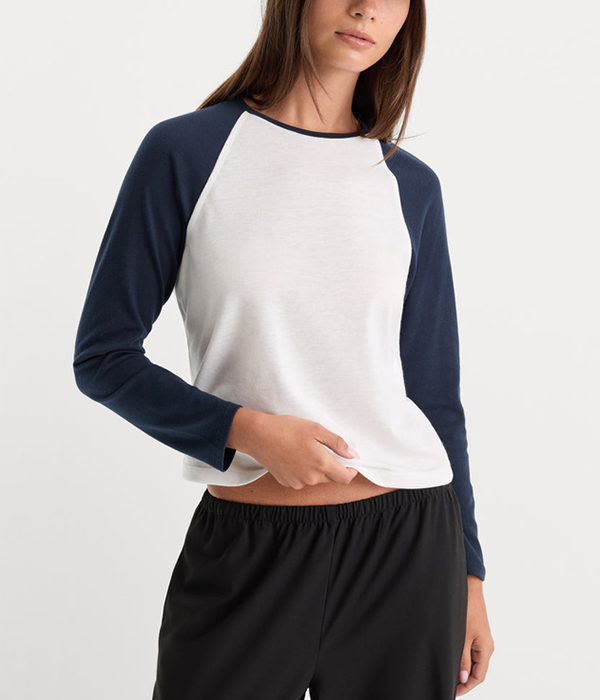 Womens The Long Sleeve Raglan Tee
