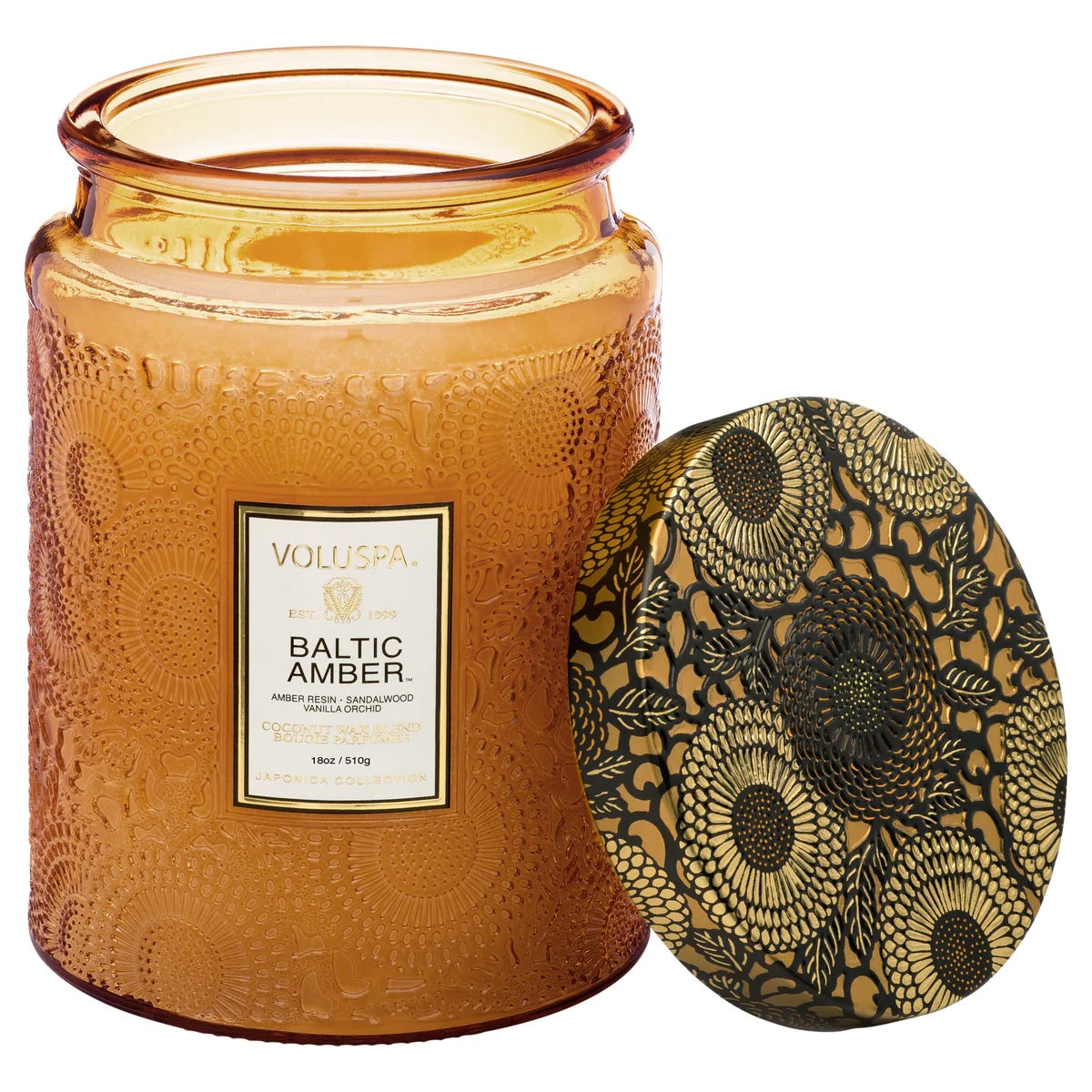 Large Glass Jar Candle 100hr/18oz