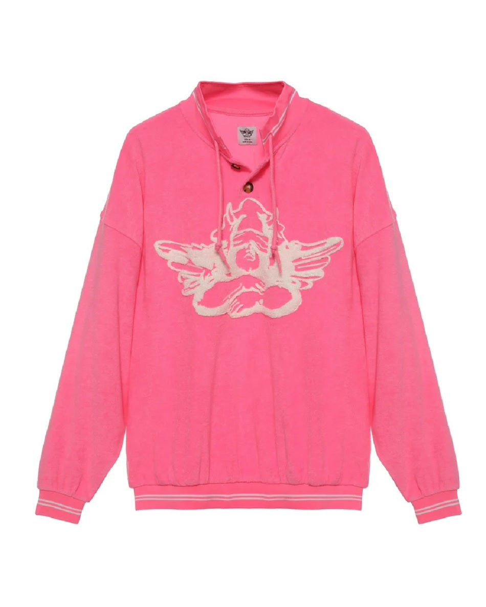 Womens Cherub University Henley Crewneck