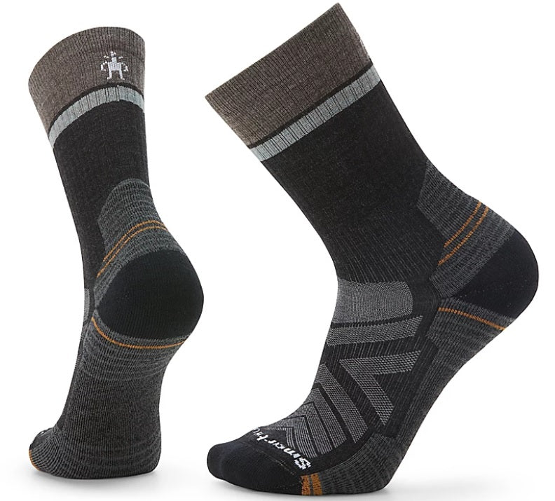 Mens Hike Light Cushion Winding Trail Crew Socks