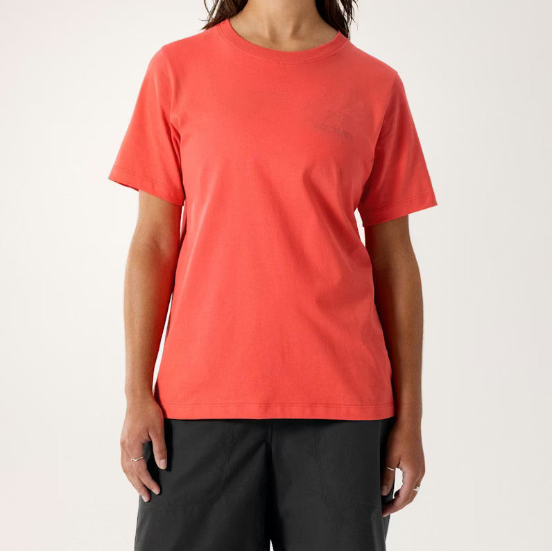 Womens Kragg SL Cotton Emblem Crew SS