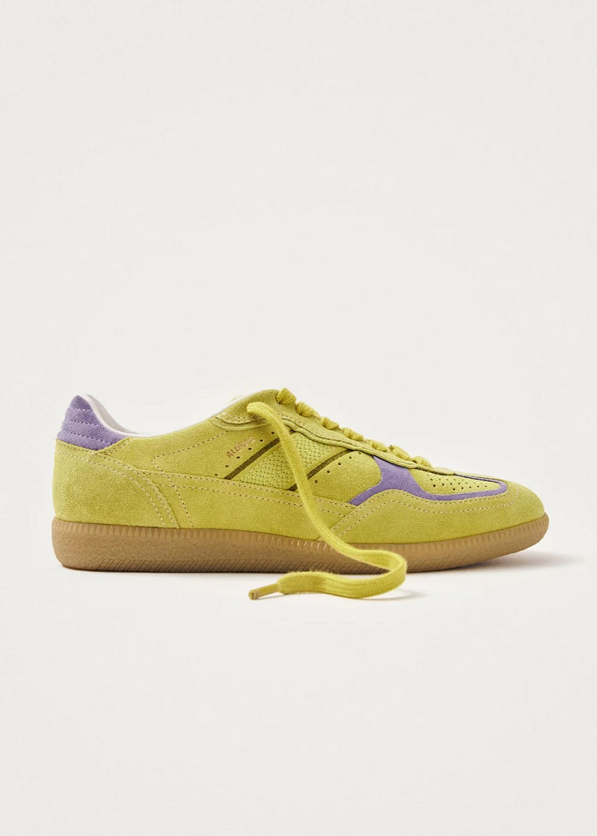 Womens Tb.490 Rife Acid Green Leather Sneakers