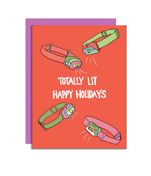 Totally Lit Holiday Card