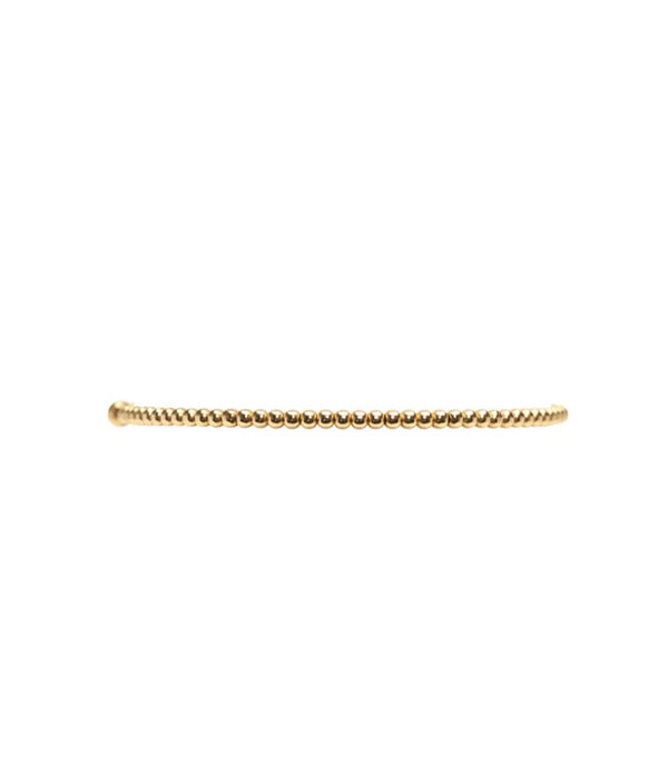 2mm Yellow Gold Filled Bracelet 6.5in