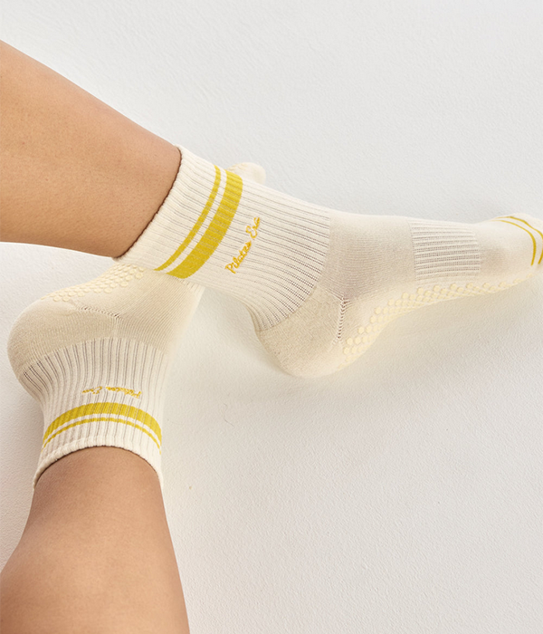 Womens The Pilates Era Grip Sock in Honey
