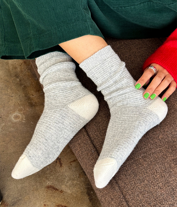 Womens Wool Waffled Socks