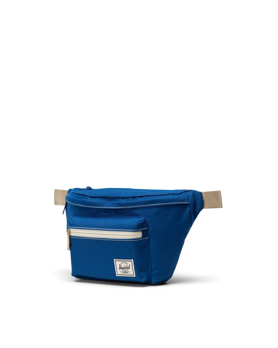 Pop Quiz Hip Pack in True Blue/White Stitch