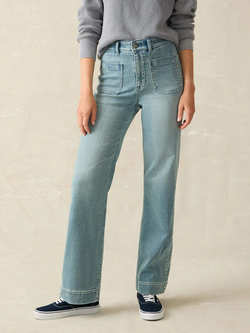 Womens Stretch Terry Patch Pocket Ankle Pant S25