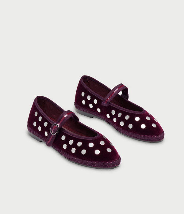 Womens Mae Shoe in Silver Wine