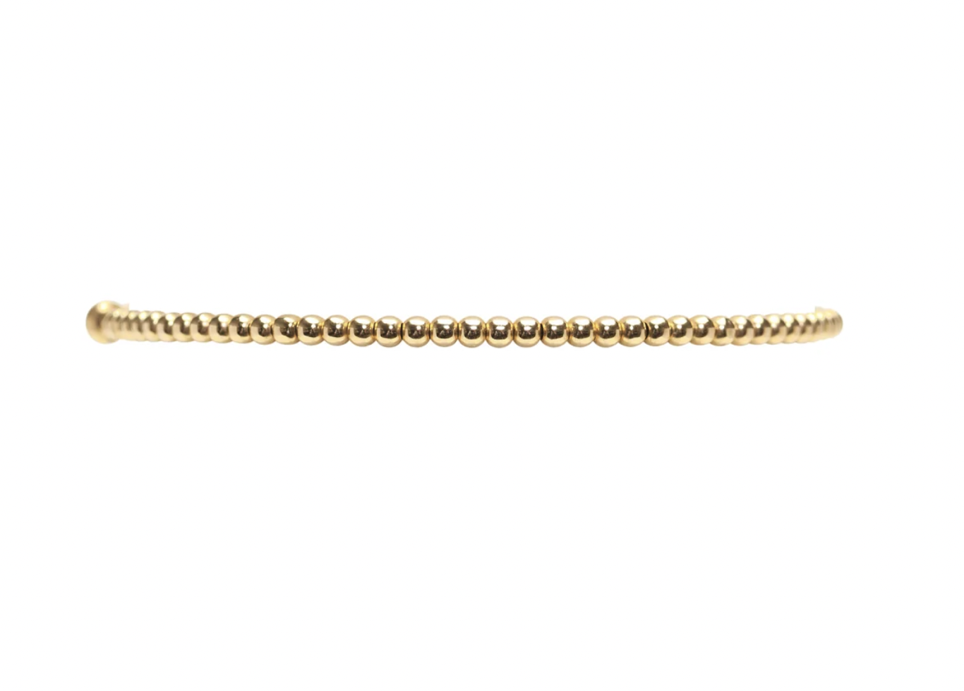 2mm Yellow Gold Filled Bracelet 6.25in