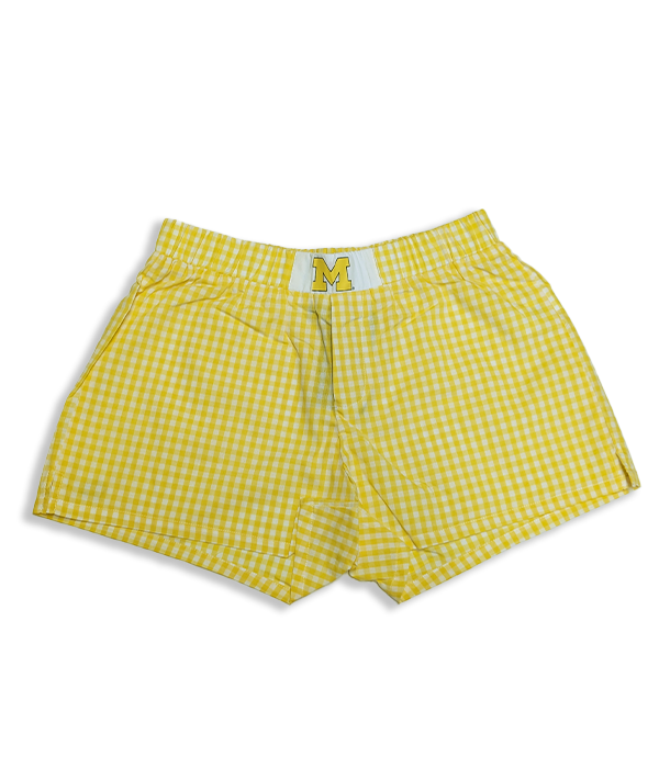 Womens Gameday Gingham Shorts