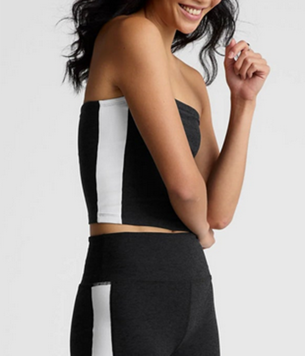Spacedye Strapless Stripe Top